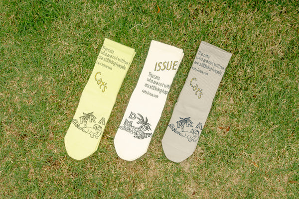Cat's ISSUE×Tabio パラダイス柄ソックス