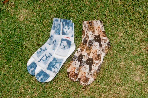 Cat's ISSUE×Tabio プリントソックス
